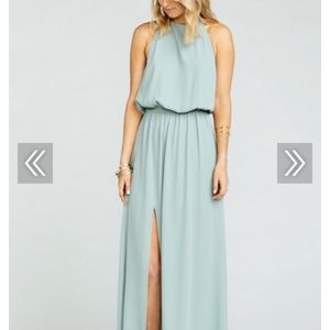 Silver sage heather halter dress!!!!